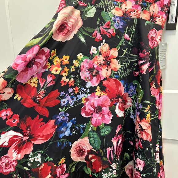 NWT Xscape floral Hi Low Floral Cocktail Dress Small (MSRP $189) - Picture 5 of 7